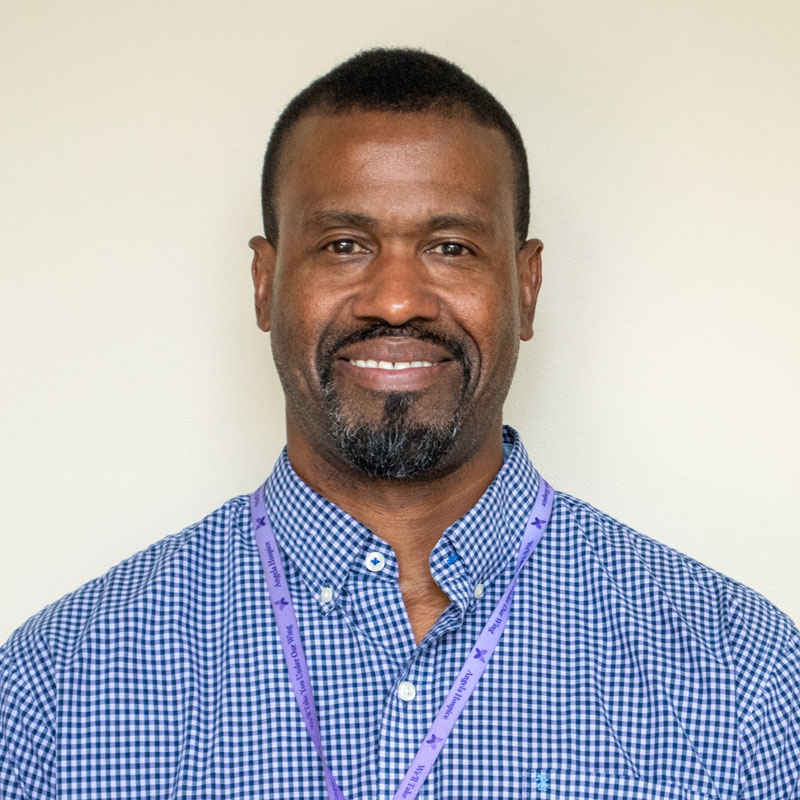 headshot of Dion Powell with Angela Hospice